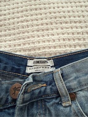 One Teaspoon Light Blue Denim Jean Shorts